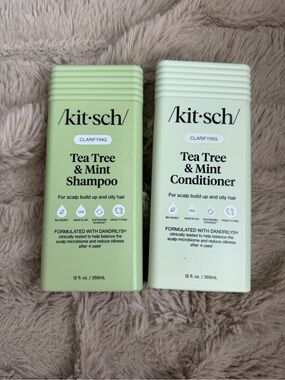 kitsch Tea Tree & Mint Clarifying Shampoo & conditioner
